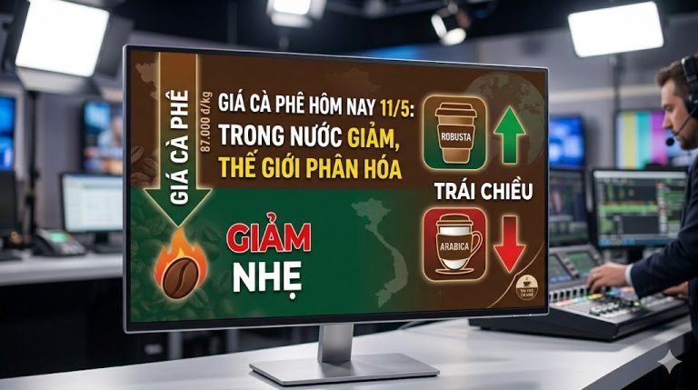Giá cà phê hôm nay 11/5: Giảm nhẹ ngày đầu tuần